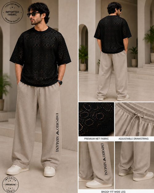 100% Import Quality Premium Mesh Set - Black Cream