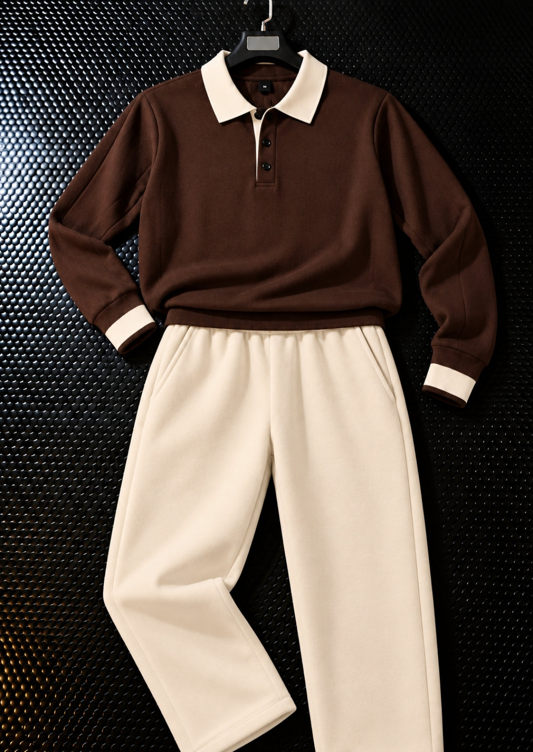 Polo Full Sleeve Fleece Winter Set-Dark