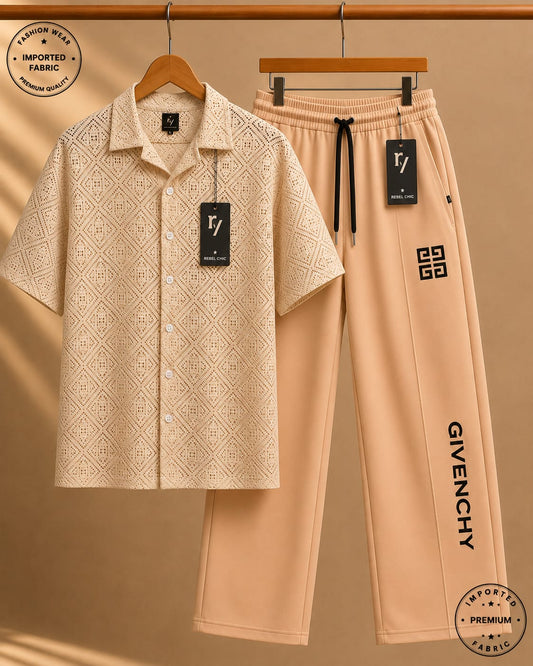 China Stuff Import Quality Premium Mesh Set - Off White Button/Skin