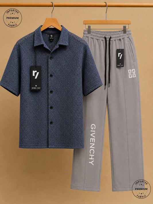 China Stuff Import Quality Premium Mesh Set - Grey button/Grey