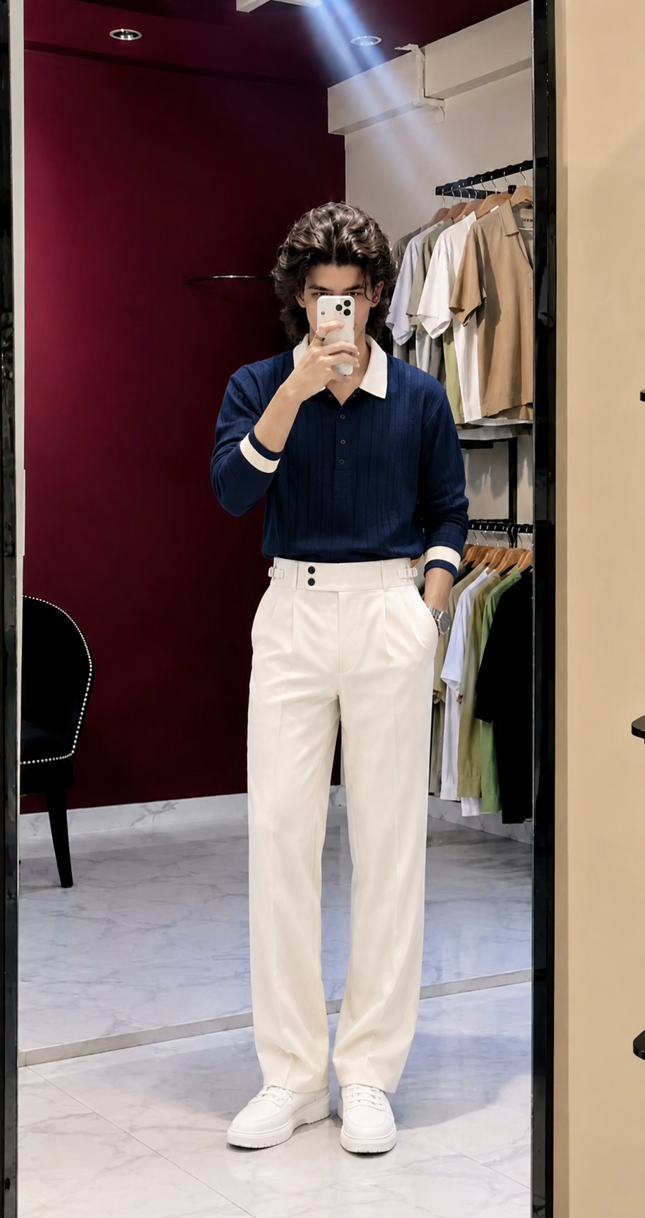 Polo Full Sleeve Winter Set- Navy