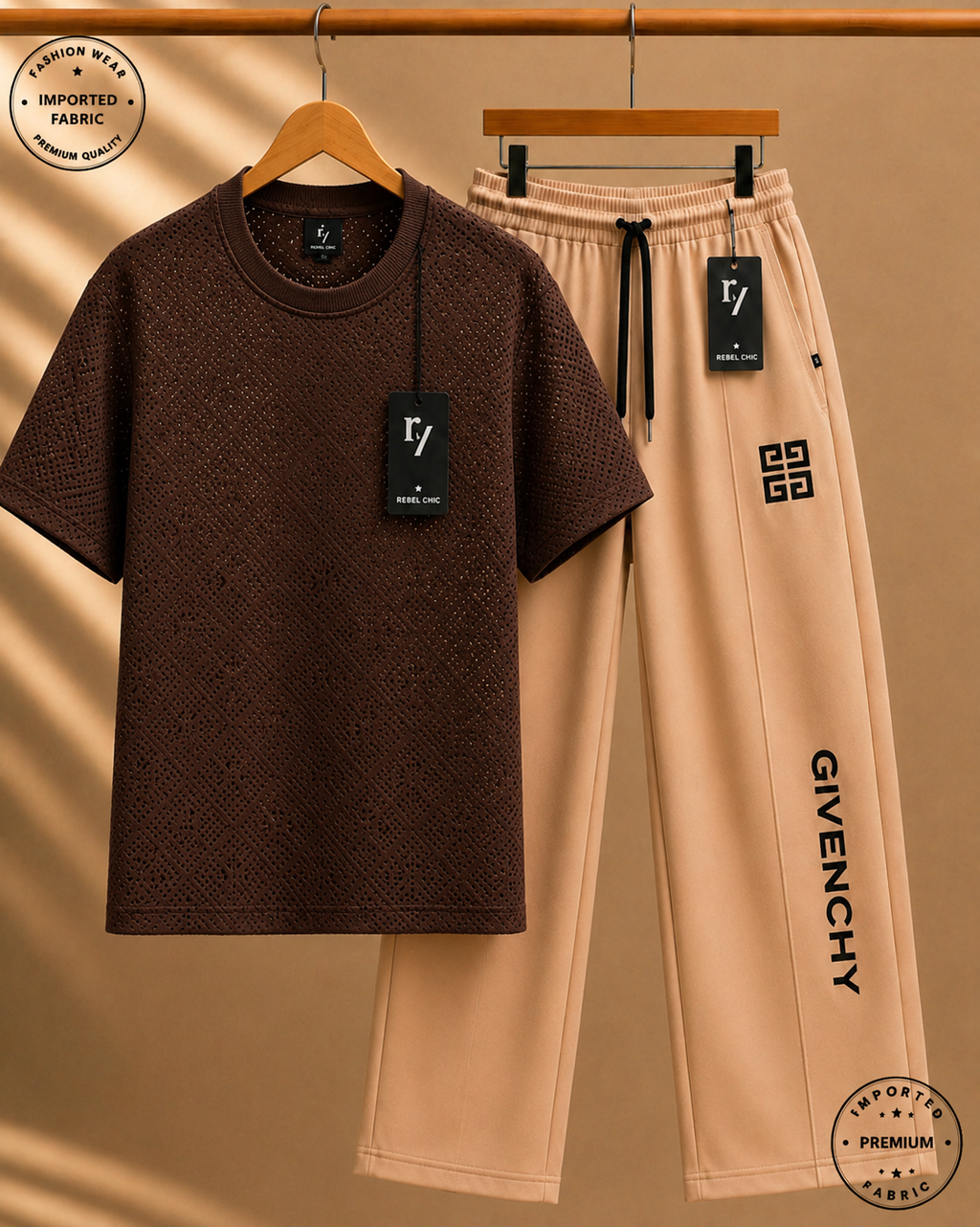 China Stuff Import Quality Premium Mesh Set - Brown simple/Skin
