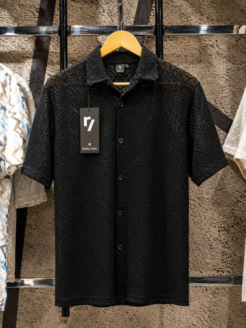 China Stuff Import Quality Premium Mesh Set - Black button/Black