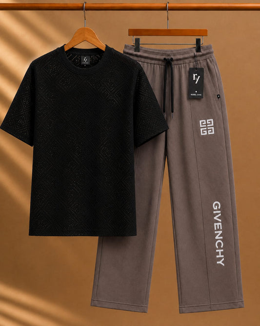 China Stuff Import Quality Premium Mesh Set - Black simple/Light brown
