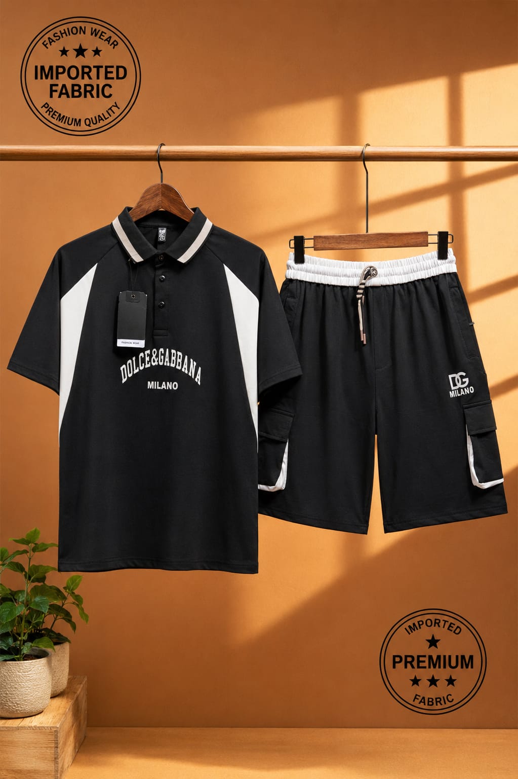 Import Quality DOLCE & GABBANA Shirt And Shorts set-