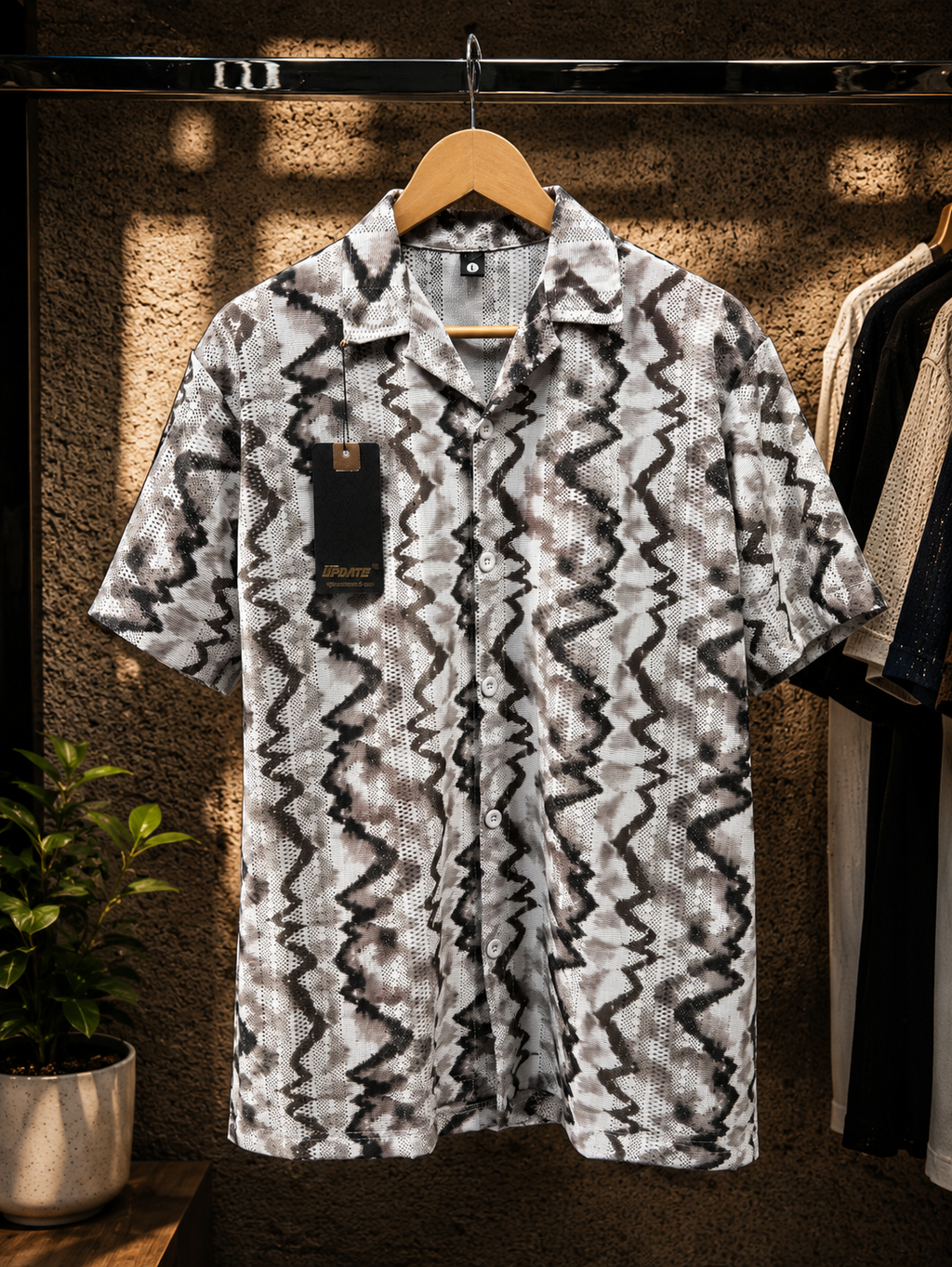 Chines Net Shirt Imported Baggy Plain Trouser Set