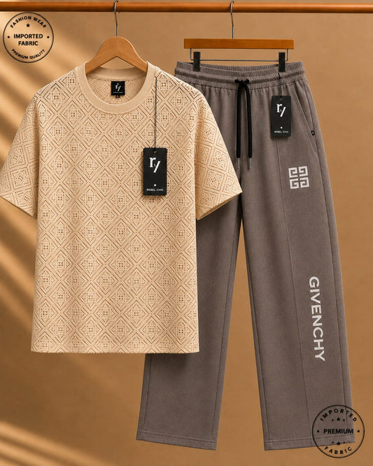 China Stuff Import Quality Premium Mesh Set - off white Simpe/light brown