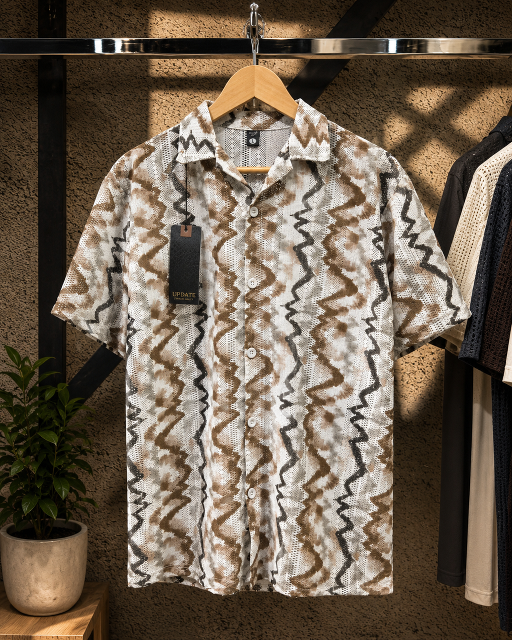 Chines Net Shirt Imported Baggy Plain Trouser Set