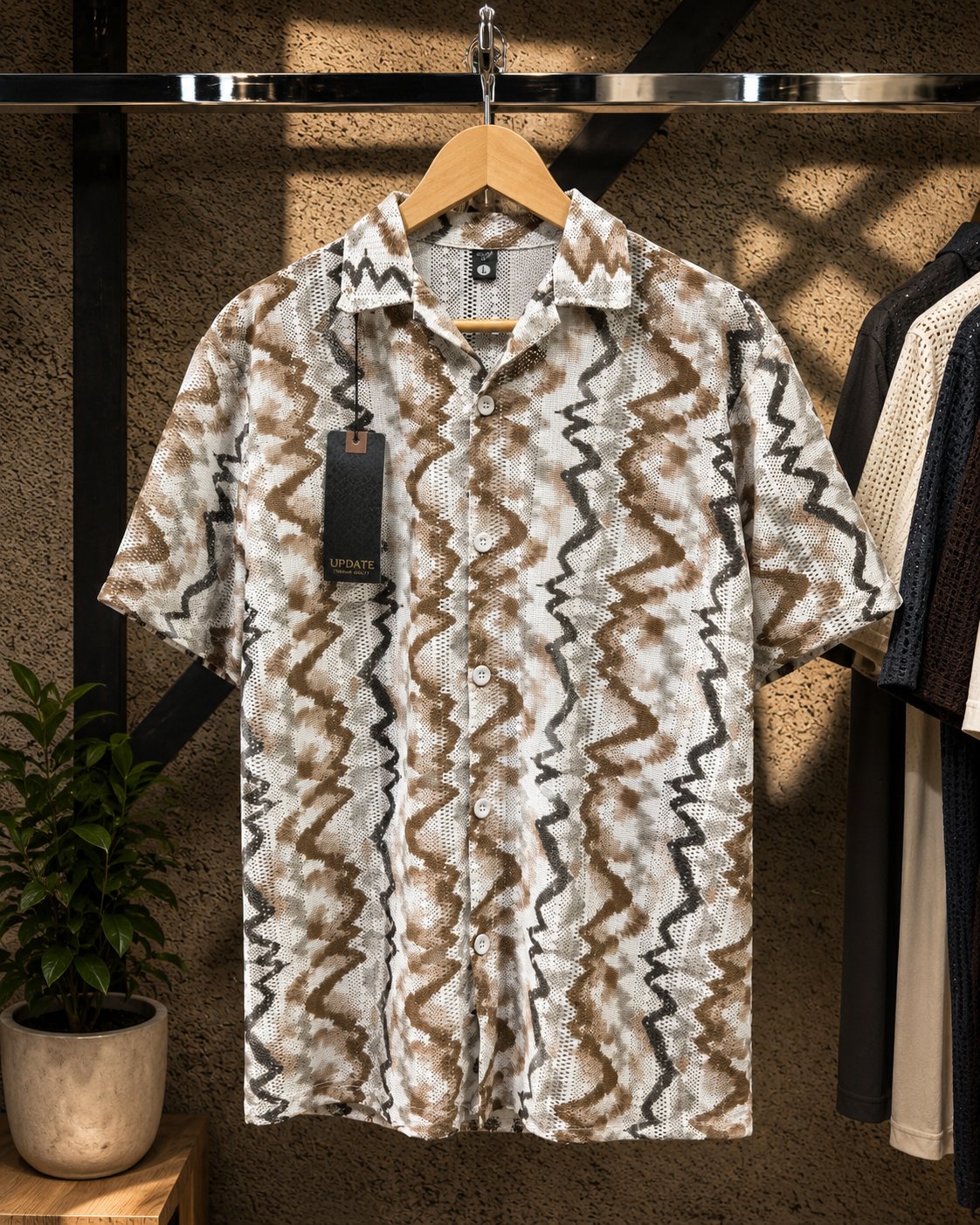 Chines Net Shirt Imported Baggy Plain Trouser Set