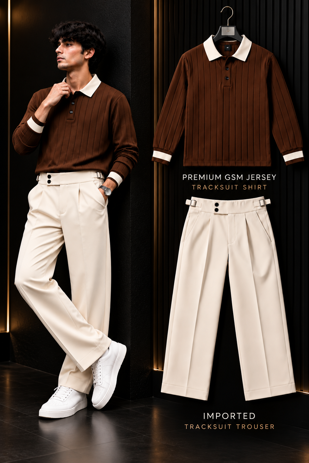 Polo Full Sleeve Winter Set- Bargandi