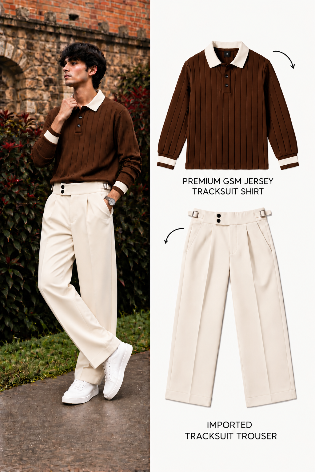 Polo Full Sleeve Winter Set- Bargandi