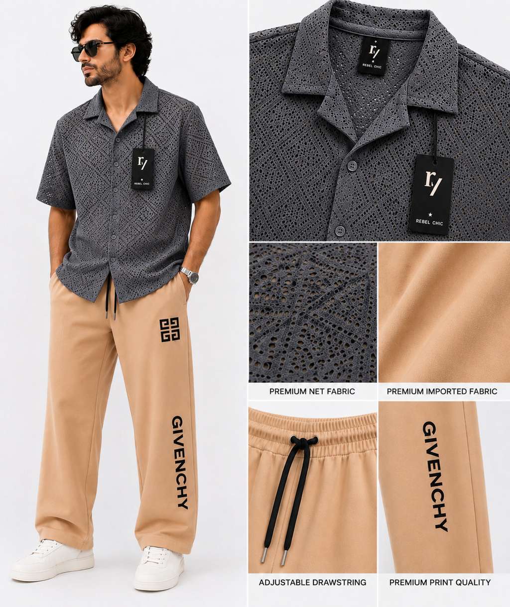China Stuff Import Quality Premium Mesh Set - grey button/Skin